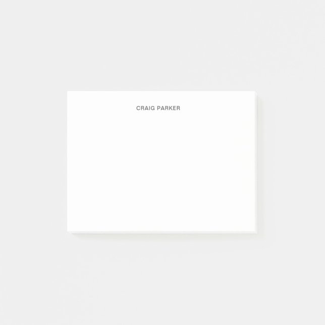 Bloco De Notas Simples e Simples Mínimo Profissional Moderno (Frente)