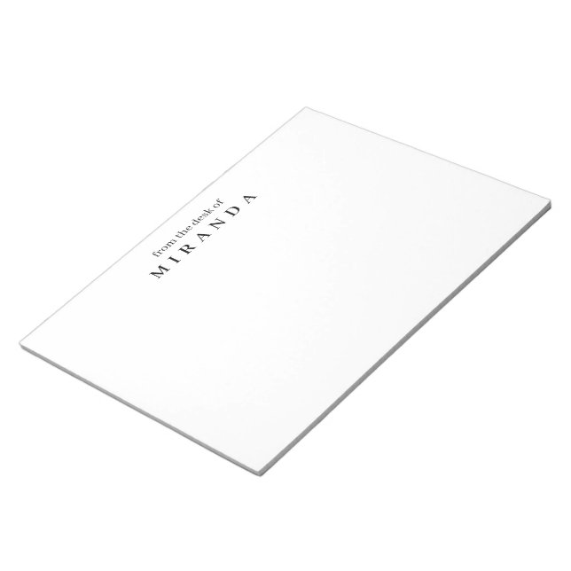 Bloco De Notas Simples Elegante Da Minha Mesa De Trabalho (Inclinado)