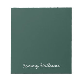 Bloco De Notas Simples Emerald Green Professional