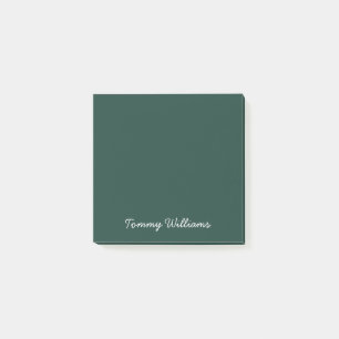 Bloco De Notas Simples Emerald Green Professional