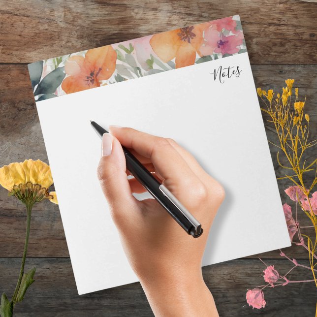 Bloco De Notas Simples Florais Diárias Mínimas (Criador carregado)