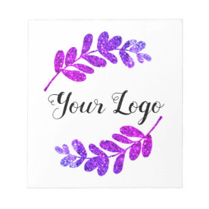 Bloco De Notas simples folhas personalizadas azul roxo preto adic