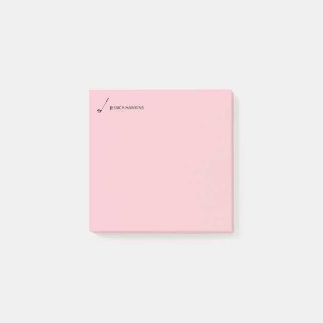 Bloco De Notas Simples Golf Fan Personal Stationery Club Golf (Frente)