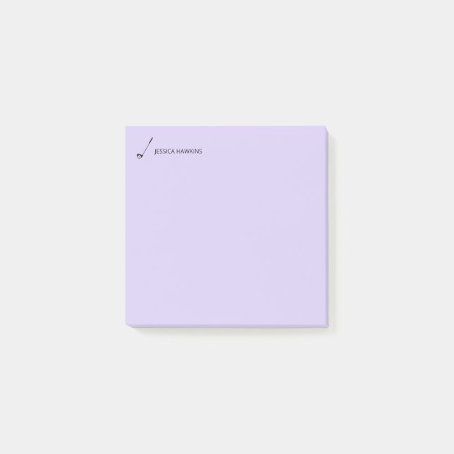 Bloco De Notas Simples Golf Fan Personal Stationery Club Golf (Frente)