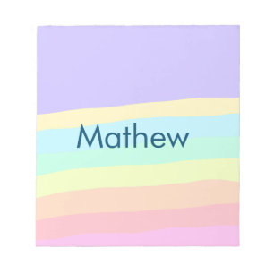 Bloco De Notas simples letra inicial monograma adicionar sua letr