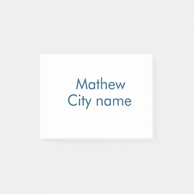 Bloco De Notas simples letra inicial monograma adicionar sua letr (Frente)