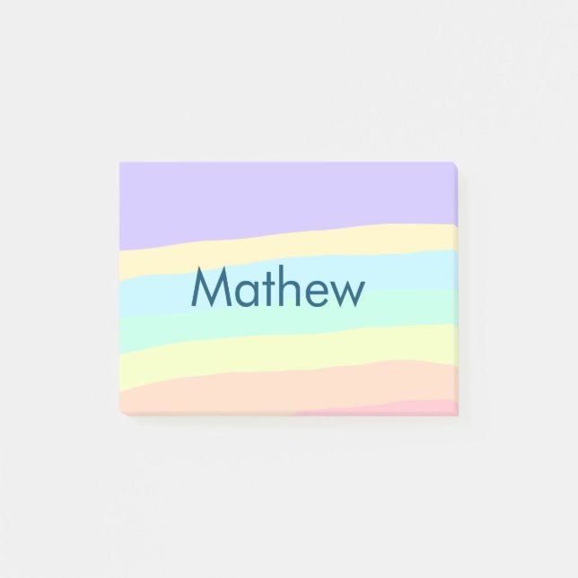 Bloco De Notas simples letra inicial monograma adicionar sua letr (Frente)