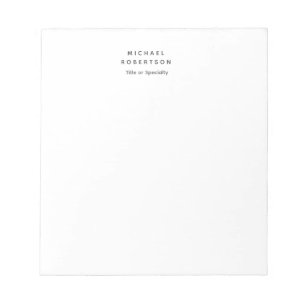 Bloco De Notas Simples Limpo Elegante Moderno Minimalista Preto B
