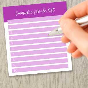 Bloco De Notas Simples Lista de Tarefas Customizável Numerada Mag