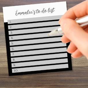 Bloco De Notas Simples Lista de Tarefas Personalizada com Linhas