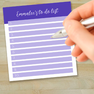 Bloco De Notas Simples Lista de Tarefas Personalizável Numerada R