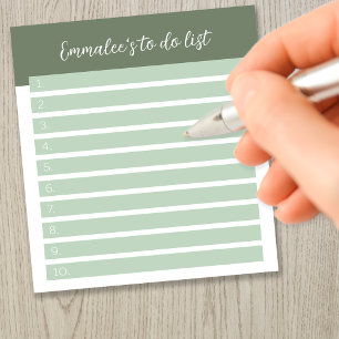 Bloco De Notas Simples Lista de Tarefas Personalizável Numerada V