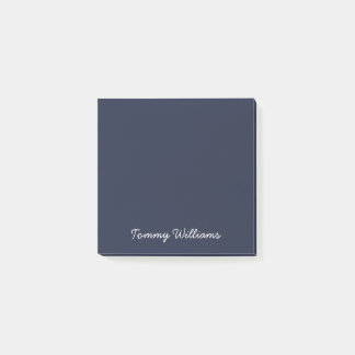 Bloco De Notas Simples Marinho azul mínimo profissional