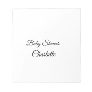 Bloco De Notas SIMPLES MINIMAL.CUTE ADICIONE O NOME DO BEBÊ baby