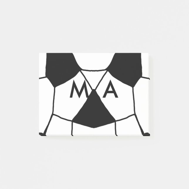 Bloco De Notas Simples monograma adicione seu nome com letra míni (Frente)