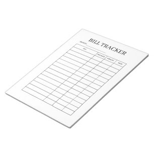Bloco de Notas Simples para Rastreamento de Pagame