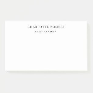 Bloco De Notas Simples profissional clássico elegante minimalista