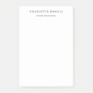 Bloco De Notas Simples profissional clássico elegante minimalista