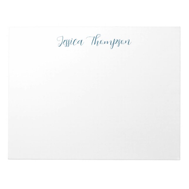 Bloco De Notas Simples profissional Elegante moderno (Frente)