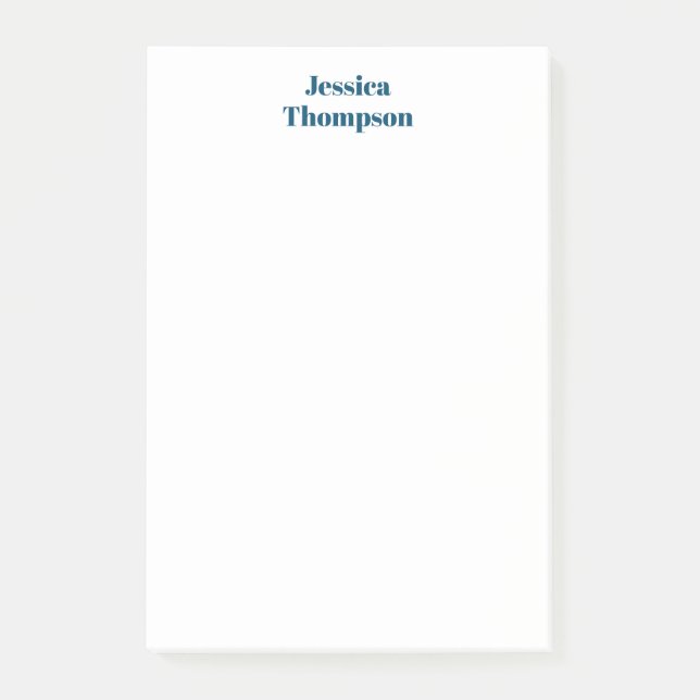 Bloco De Notas Simples profissional Elegante moderno (Frente)