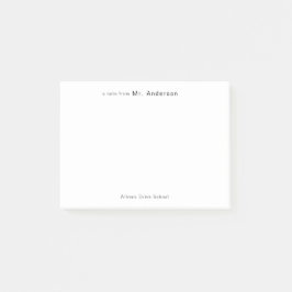 Bloco De Notas Simples Profissional "nota de" Professores