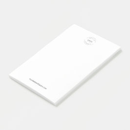 Bloco De Notas Simples seu logotipo e Promocional de site Empresa