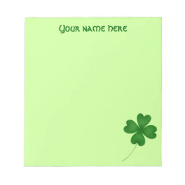 Bloco De Notas Simples shamrock de sorte