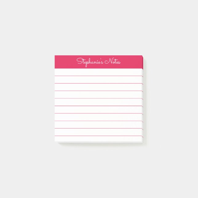 Bloco De Notas Simplesmente Moderno Cereja Vermelho Personalizado (Frente)