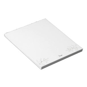 Bloco De Notas Simplesmente Personalizada Folhagem Desenhada À Mã