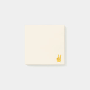 Bloco De Notas Sinal de Mão de Paz Emoji