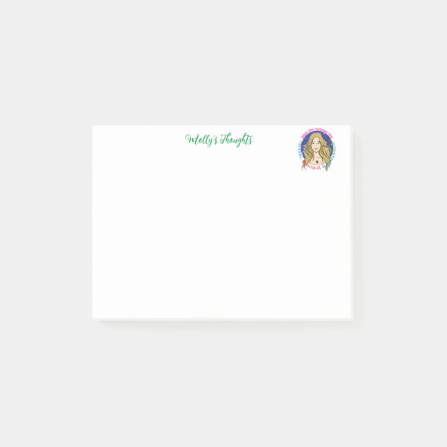 Bloco De Notas sinal de zodiacVirgo - postar notas (Frente)