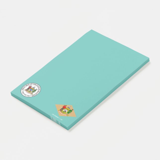 Bloco De Notas Sinalizador Delaware (Inclinado)