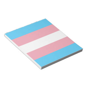 Bloco De Notas Sinalizador do Orgulho Transgênero
