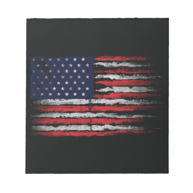 Bloco De Notas Sinalizador Grunge U.S.A (Frente)