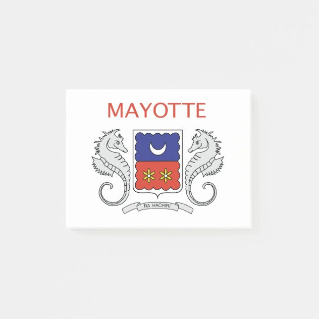 Bloco De Notas Sinalizador Mayotte (Frente)