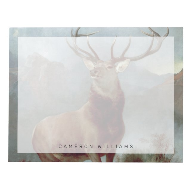 Bloco De Notas Sir Edwin Landseer | Monarca do Glen, 1851 (Frente)