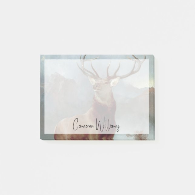 Bloco De Notas Sir Edwin Landseer | Monarca do Glen, 1851 (Frente)