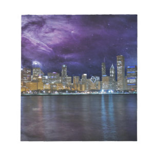 Bloco De Notas Skyline de Spacey Chicago