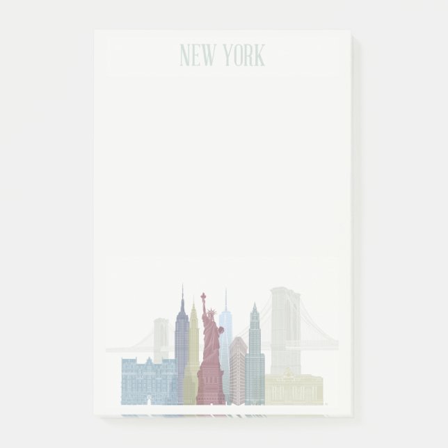 Bloco De Notas Skyline Nova York (Frente)