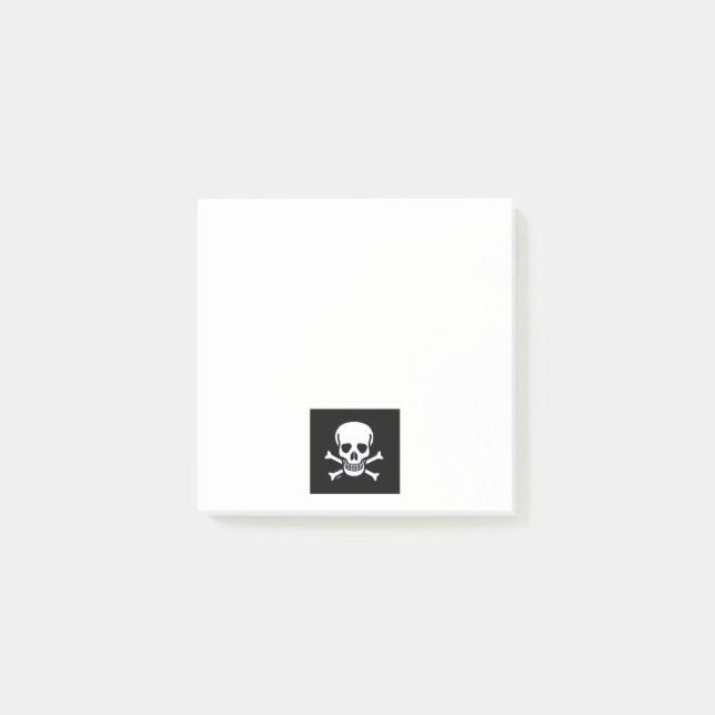 Bloco De Notas Skype n Ossos Pretos - Preto - Preto - Preto (Frente)