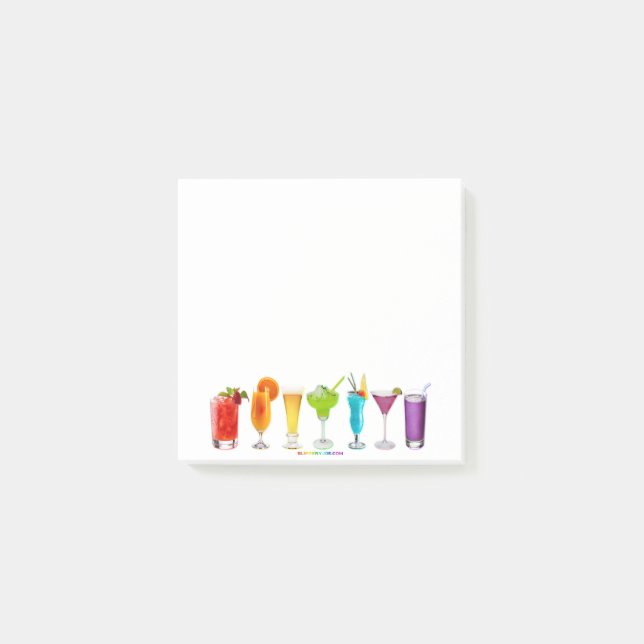 Bloco De Notas SlipperyJoe aplaude coquetéis de álcool LGBTQIA ga (Frente)