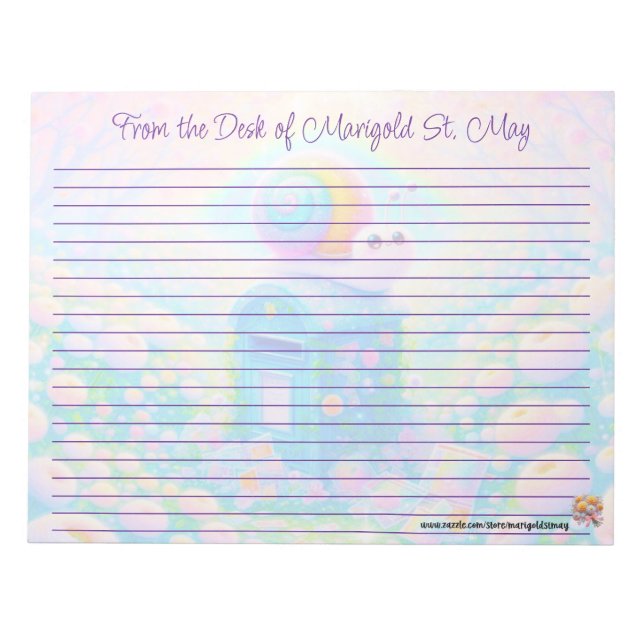 Bloco de Notas Snail Mail (Frente)