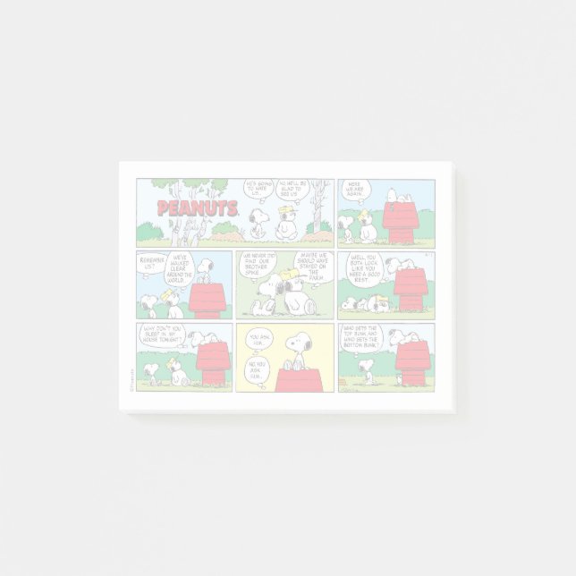 Bloco De Notas Snoopy e seus irmãos Andy & Olaf (Frente)