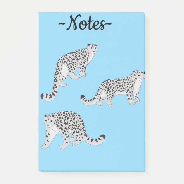 Bloco De Notas Snow Leopards (Frente)