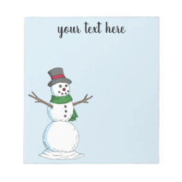 Bloco De Notas Snowman