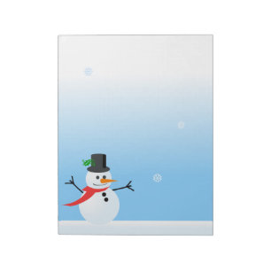 Bloco De Notas Snowman
