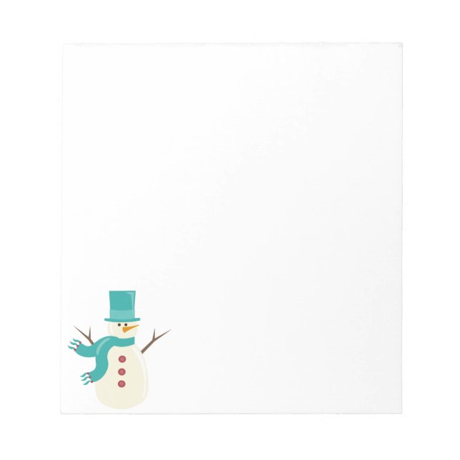 Bloco De Notas Snowman (Frente)