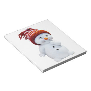 BLOCO DE NOTAS SNOWMAN BONITO