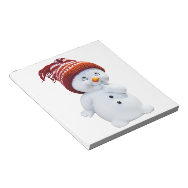 BLOCO DE NOTAS SNOWMAN BONITO (Inclinado)