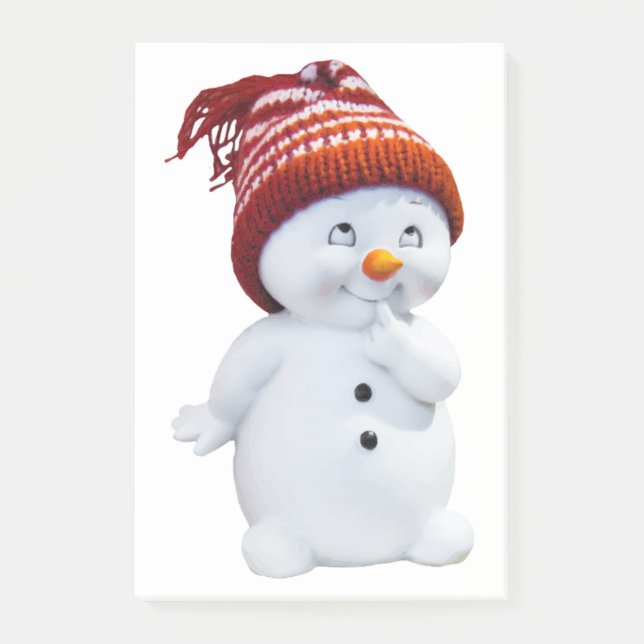 BLOCO DE NOTAS SNOWMAN BONITO (Frente)